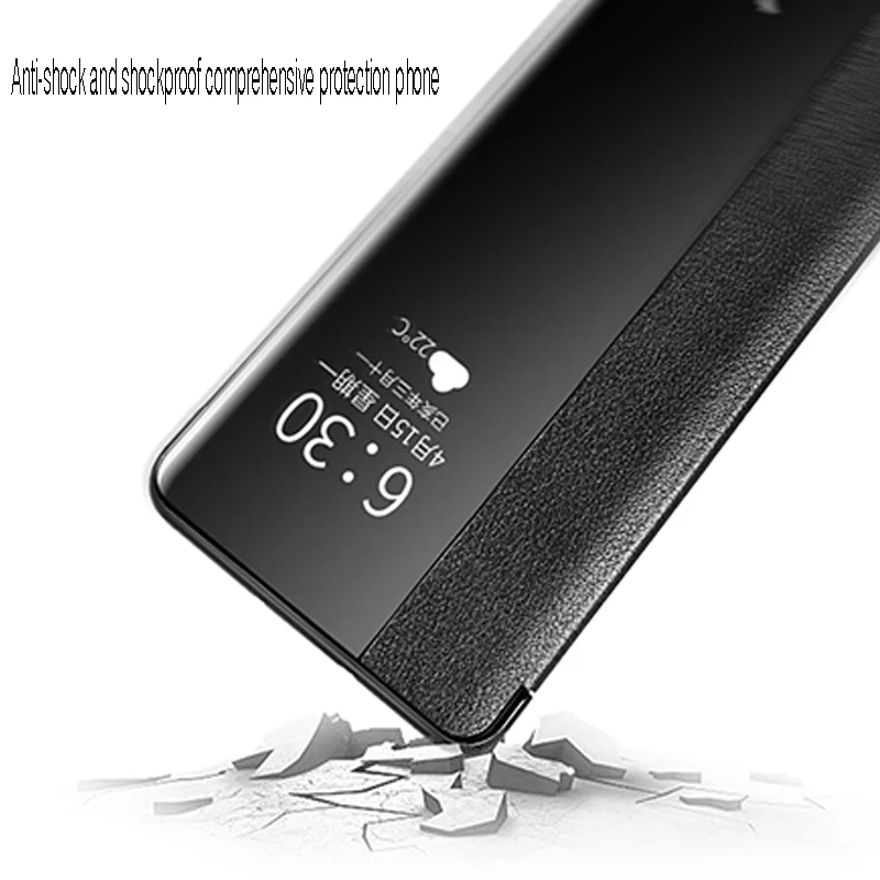 Для HUAWEI P30 Pro чехол из натуральной кожи с умным окошком для просмотра для HUAWEI P20 Pro откидной Чехол для HUAWEI P20 P30 Pro Чехол