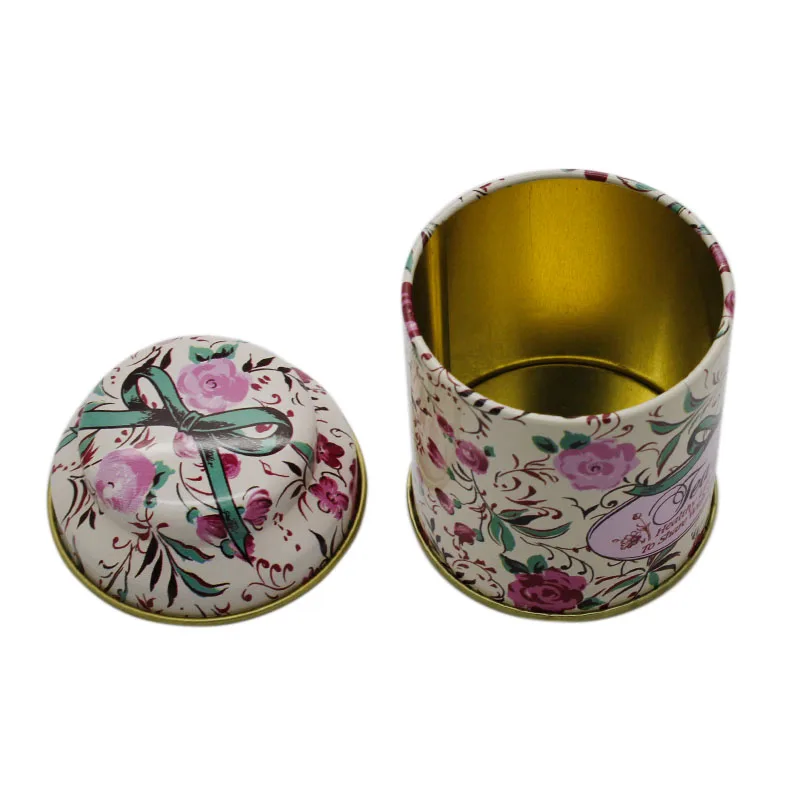

7x5.5cm Wholesale Butterfly Knot And Line Drawing Style Kitchen Tea Sugar Coffee Storage Tin Box Portable Dropshipping