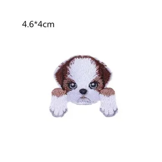 1 шт. нашивки для вышивания головы щенка с вышитым животным уплотнением