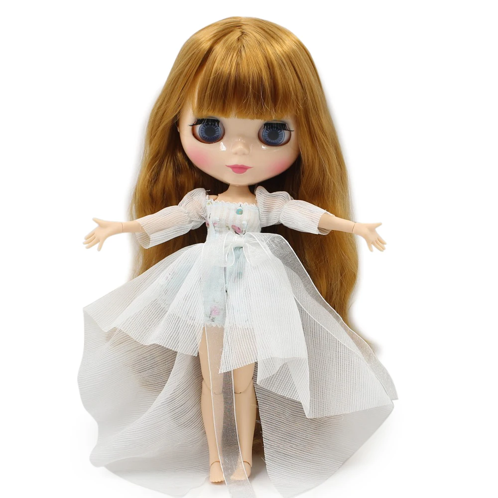 Ледяной DBS Blyth кукла шарнир тело 1/6 bjd игрушка натуральная кожа золотые волосы