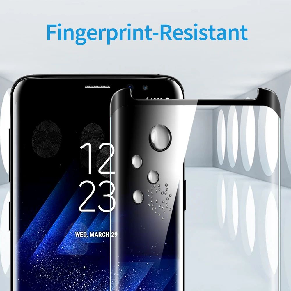 2 шт./лот ESR Защита экрана для samsung Galaxy S9 S9 Plus закаленное стекло 9H 3D полуполное покрытие изогнутая защитная пленка
