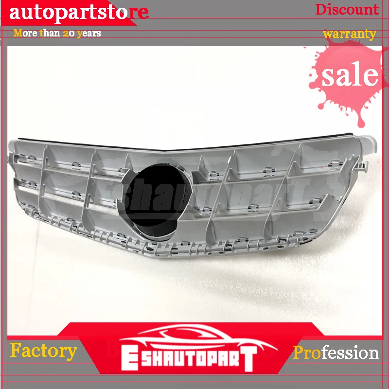 Серебристая/черная автомобильная гоночная гриль для Mercedes Benz W204 2008-2014 C63 AMG C350 C250