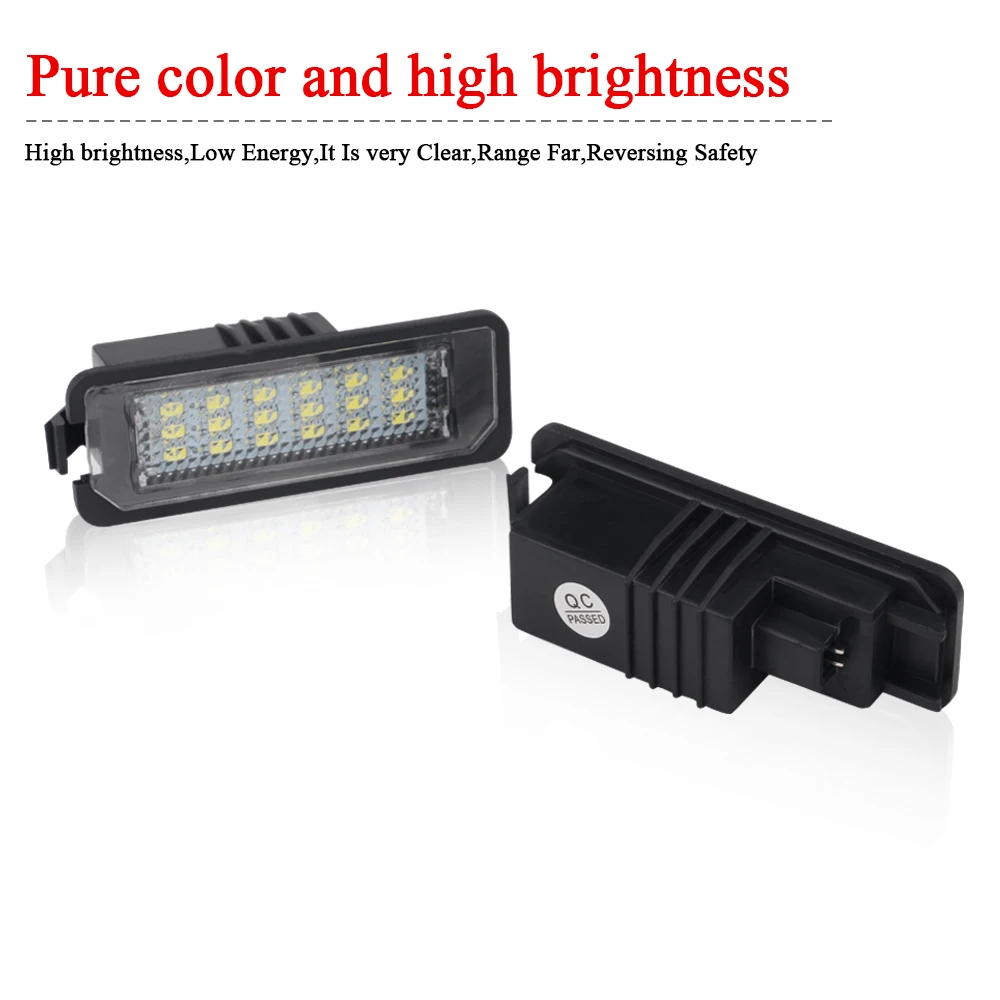 2 шт. Автомобильные светодиодные номерные знаки без ошибок для Volkswagen Passat CC Golf 4 5 6 VW