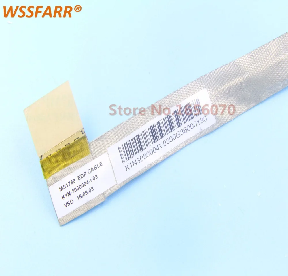 Новый LVDS LCD светодиодный гибкий видео экран кабель для MSI GE70 ms1757 ms1756 ms1759 GP70 ms-175A CR70