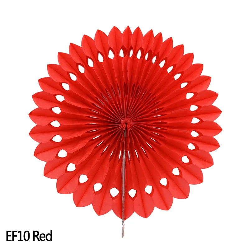 EF10 20-30 см, 5 шт. веера из папиросной бумаги, вертушки ручной работы, подвесные резные бумажные вееры, ремесла для детского душа, декор для свадебной вечеринки - Цвет: EF10