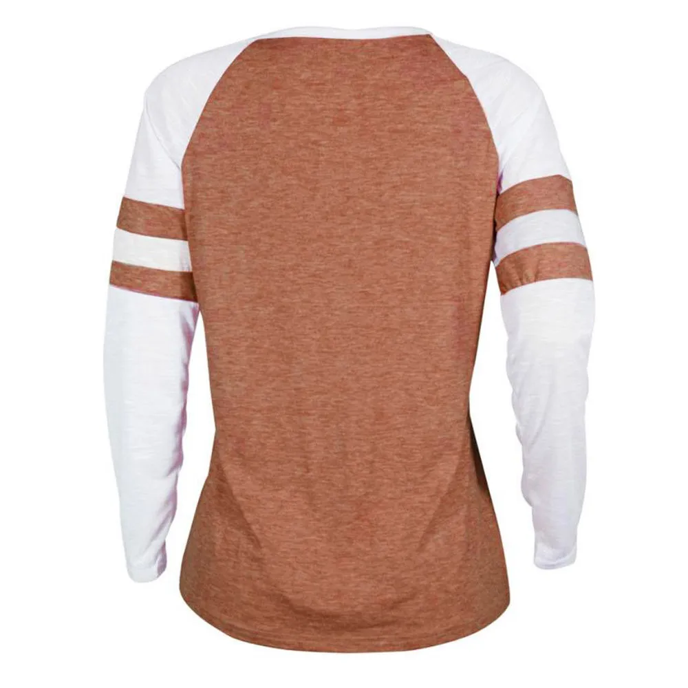 Женская рубашка в полоску с длинным рукавом и круглым вырезом|fashion t shirt women|t woment