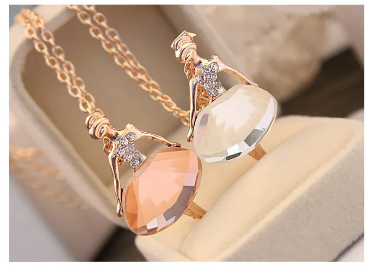 1 шт. Женская цепочка с подвеской кристаллом|girl gift|sweater chaincrystal necklace |