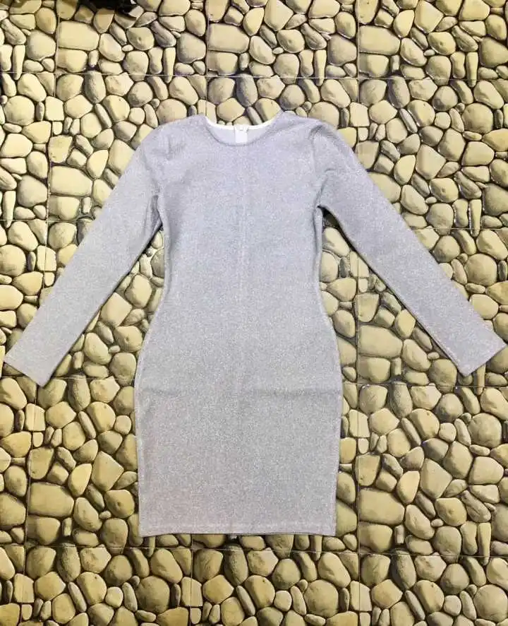 Зимнее модное сексуальное женское платье с длинным рукавом 2018 знаменитое