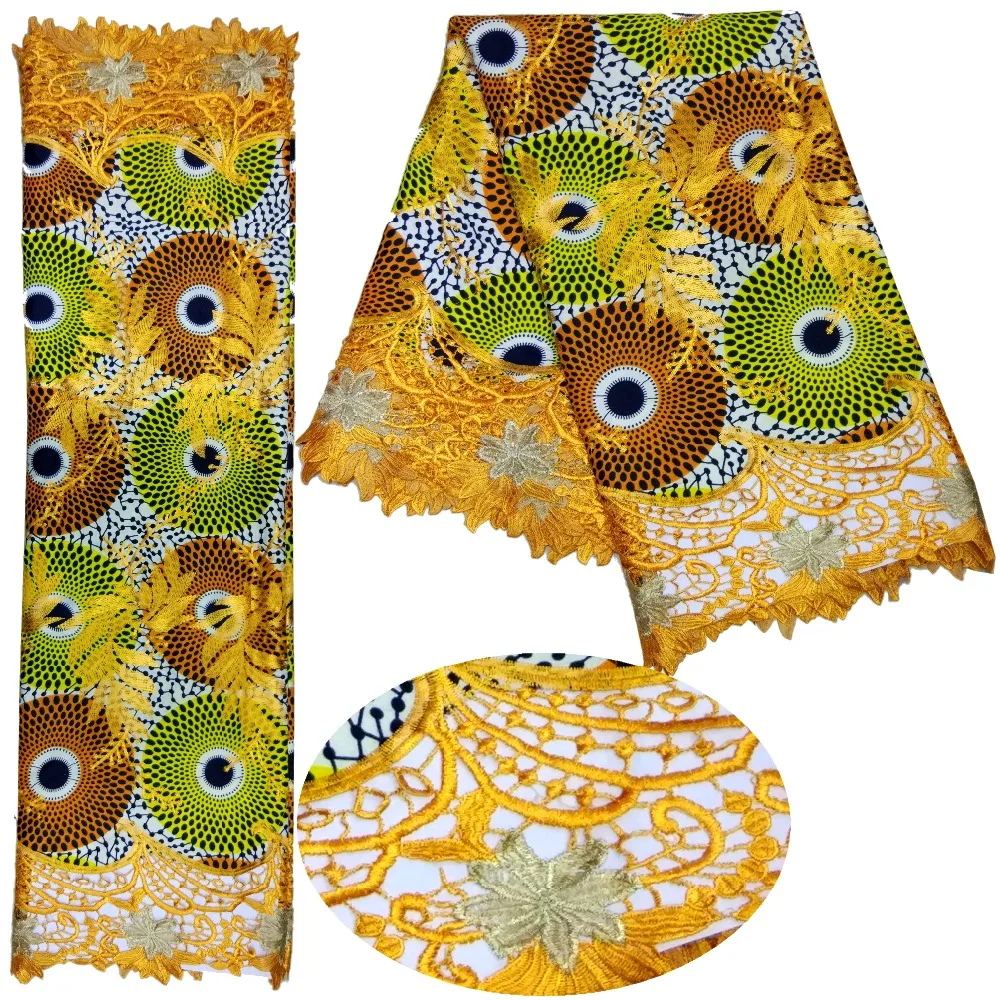 Великолепная Вышивание платье Африканский шнур Кружево Ткань Швейцарский