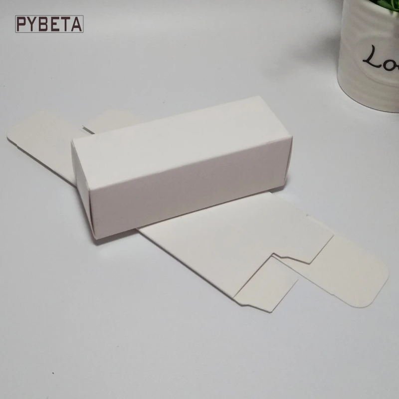 50 шт./лот-пустая коробка из крафт-бумаги черная белая бумага мыло ручной работы