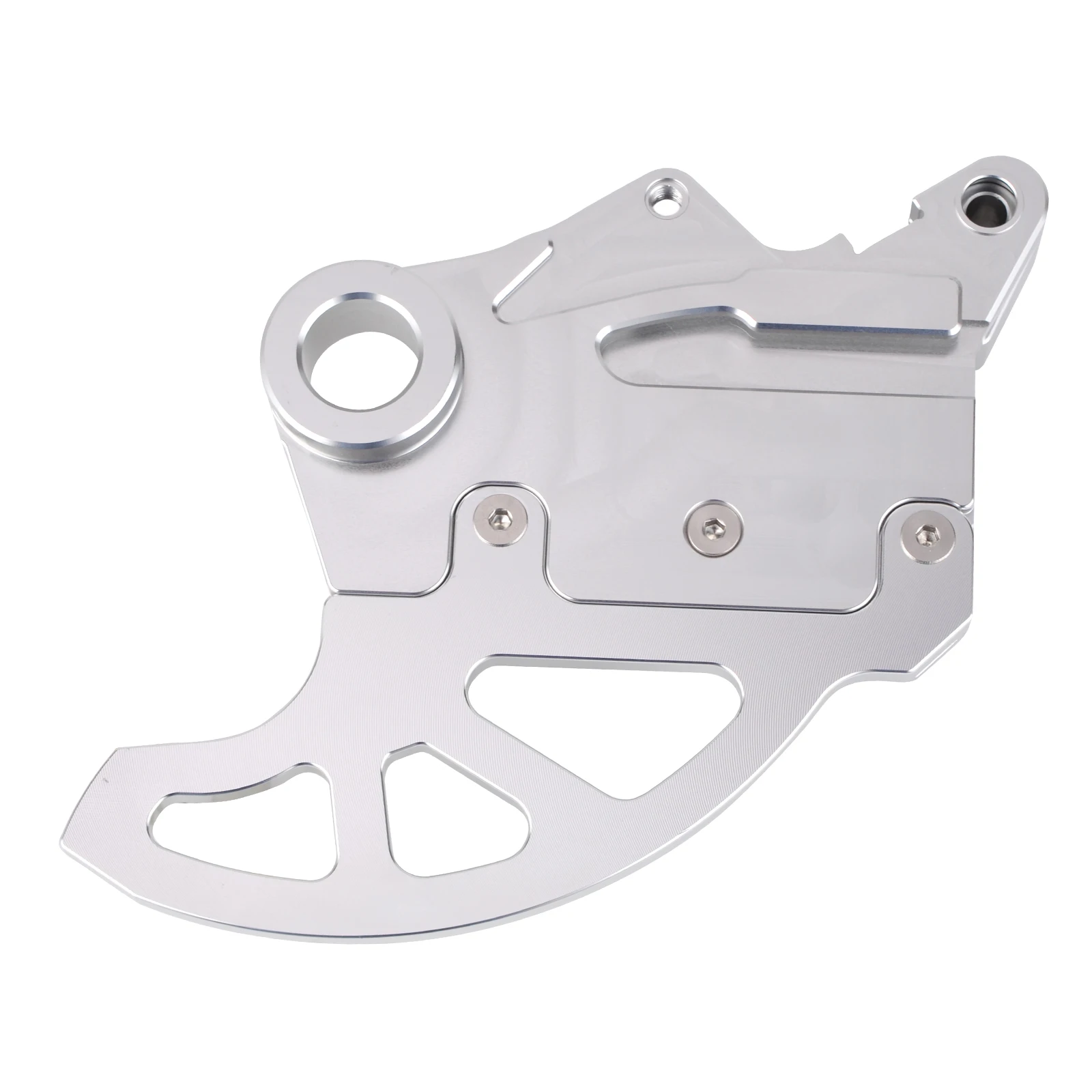 Серебристый Сзади тормозного диска гвардии для Kawasaki KX250F KX450F 2006- KLX450R 2008-2010 KX 250F 450F KXF 250 450 тормоза защита диска крышка - Цвет: Серебристый