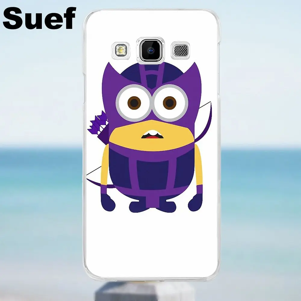 Suef для Galaxy Alpha Core Prime Note 2 3 4 5 S3 S4 S5 S6 S7 S8 mini edge Plus Мягкий чехол телефона с миньонами