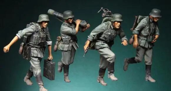 1/35 Смола Наборы Пособия по немецкому языку Ступка с круглым 6 шт./компл.(без скоростной поезд