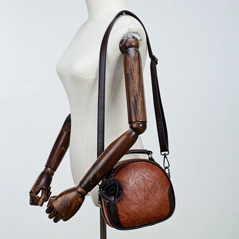 MOFFT баррель формы для женщин сумки с застежкой из искусственной кожи Круглый