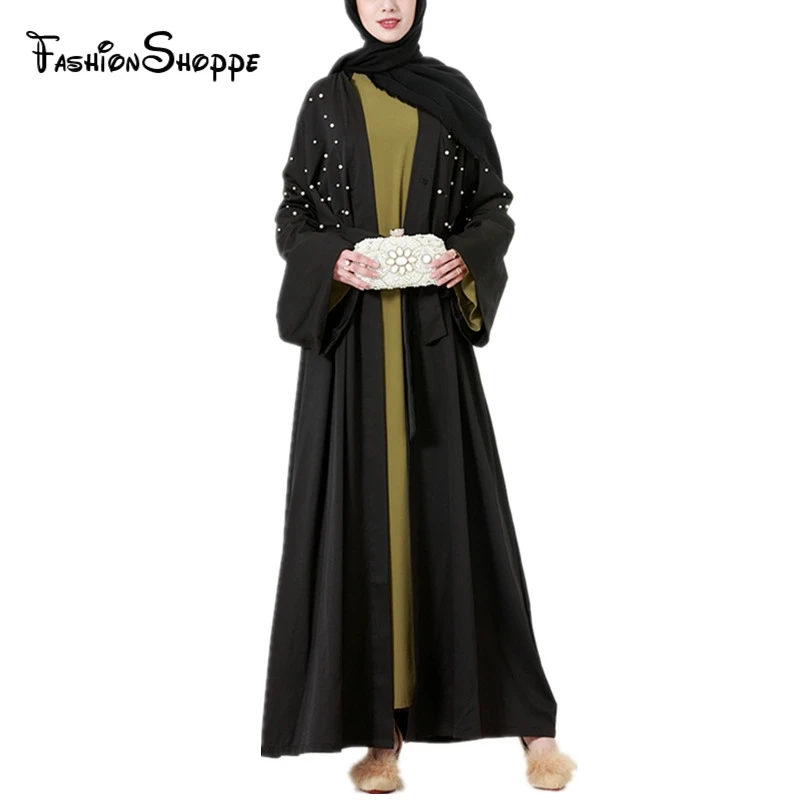 Женское платье макси с поясом длинное в мусульманском стиле|Мусульманская