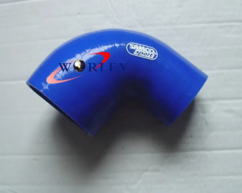 

2,5 "-3" 90 градусов 64 мм-76 мм турбо силиконовый колено МУФТА шланг синий