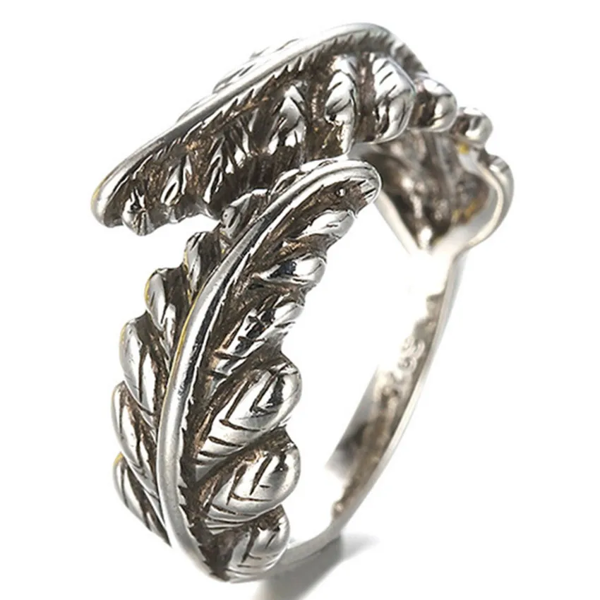 Высокое качество Серебряный Цвет Дамы Кольцо Открытие ретро модные ангельские