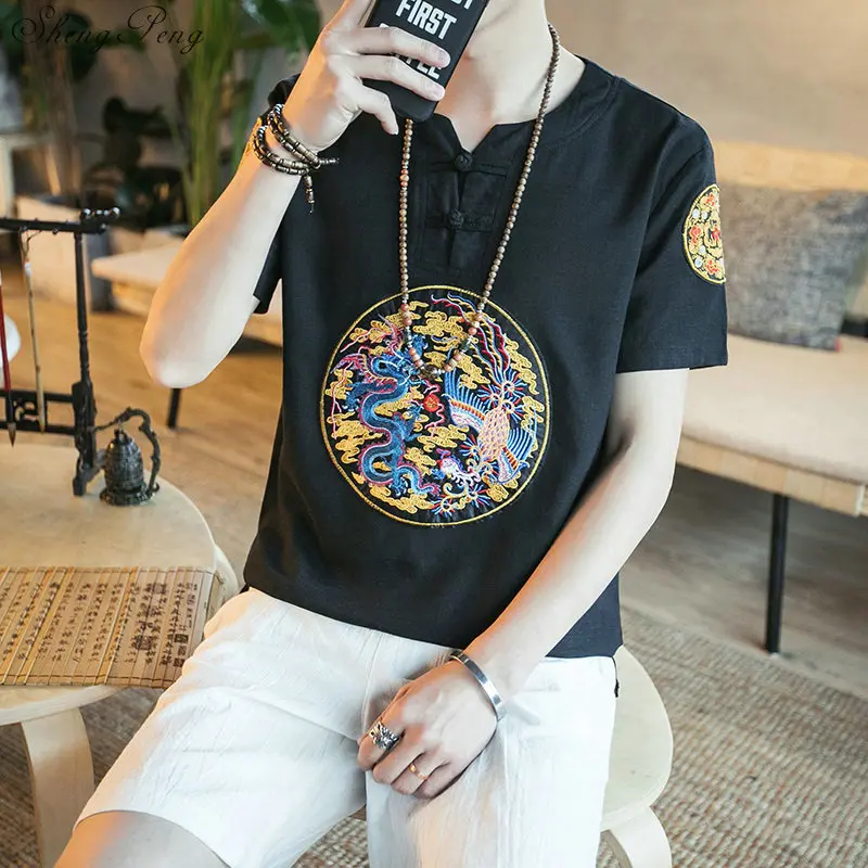 Traditional chinese clothing for men oriental mens kungfu traditional shirt Q712 |