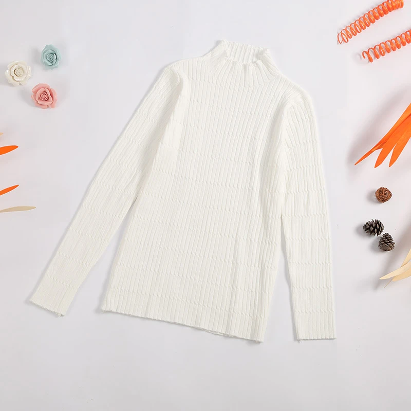 2019 New-coming spring Turtleneck Pullovers Sweaters Primer shirt long sleeve Short Korean Slim-fit tight sweater Women Jumper | Женская