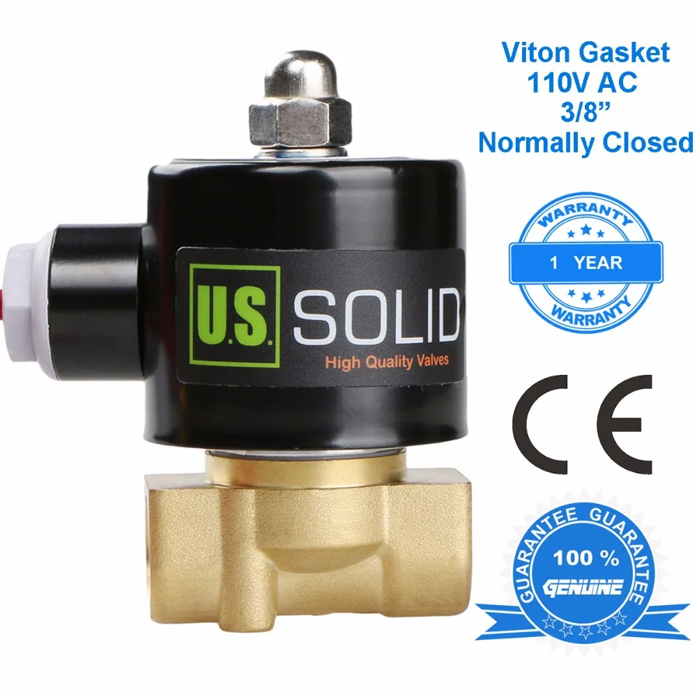 3/8&quot латунь Электромагнитный клапан G нормально закрытый 110 В AC|solenoid valve|electric solenoid