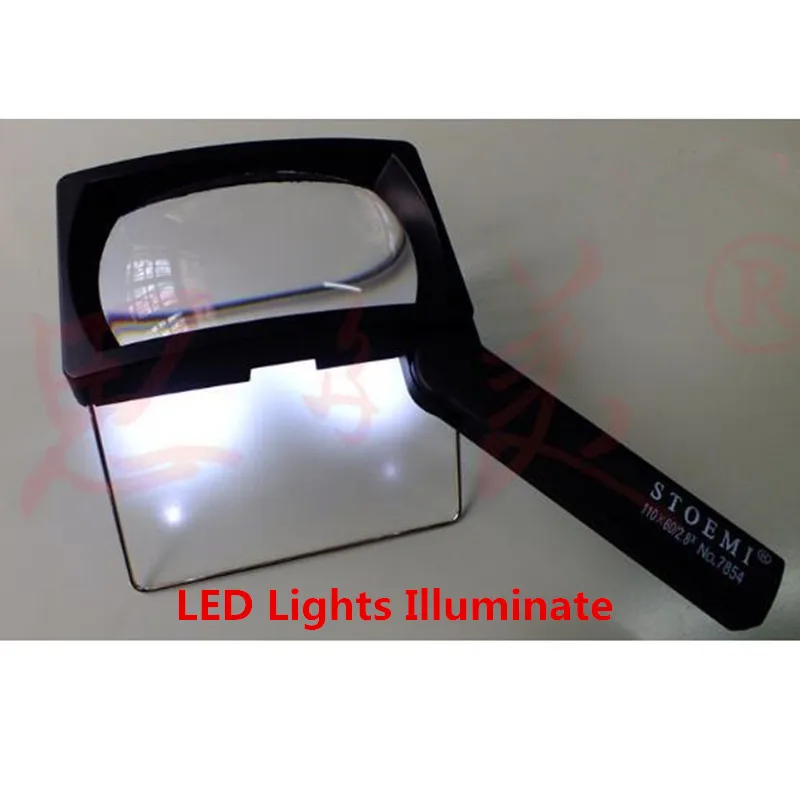 Настольная Складная Лампа с увеличительным стеклом 4 светодиода 7854 дюйма |