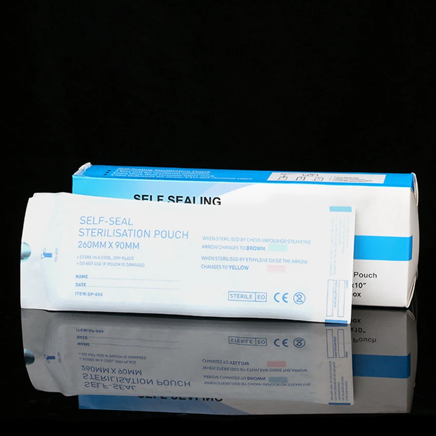 200Pcs Disposable Tattoo Cleaning Bag accessories Sterilization Medical Sterilized Pouches Self-Sealing accessoire de tatoo | Красота и