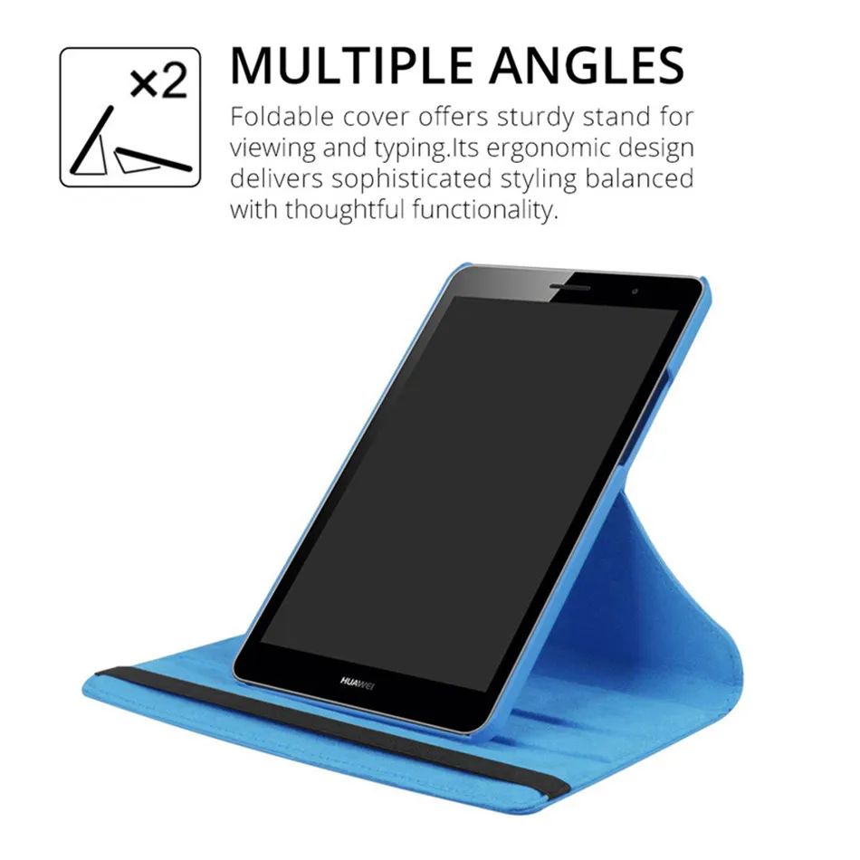 Вращающийся на 360 градусов чехол из искусственной кожи для Huawei MediaPad T3 8 0 Honor Play Pad 2