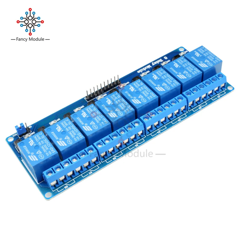 DC 12 В 8 канальный релейный модульный оптрон для Arduino UNO 2560 1280 ARM PIC AVR высокое
