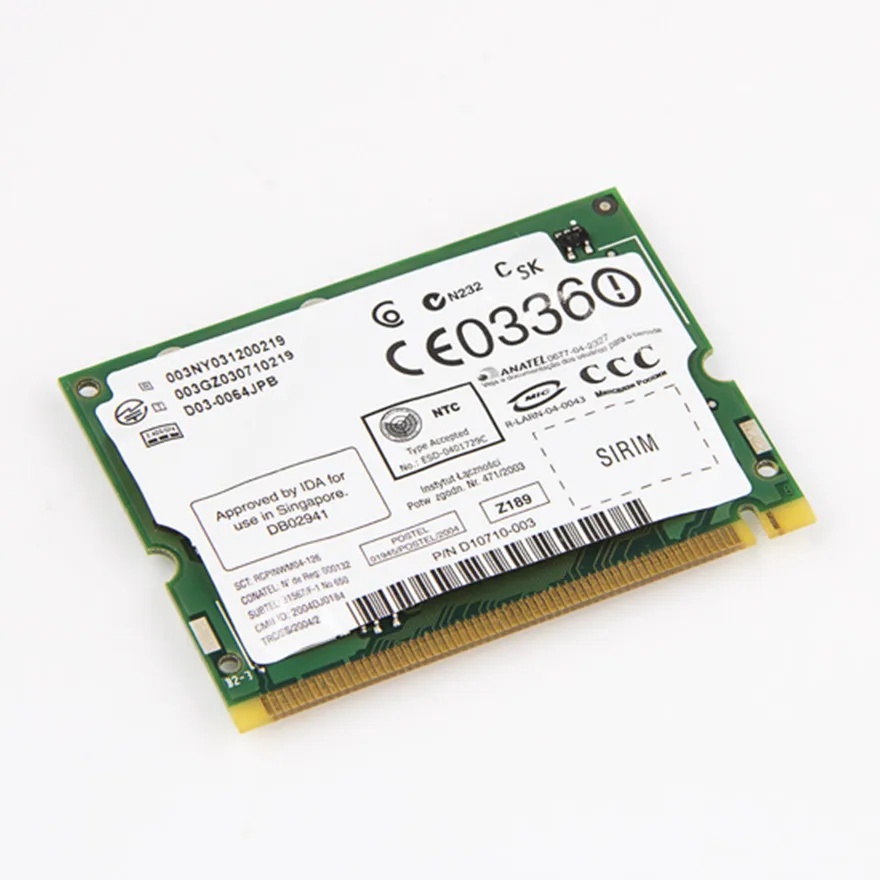 Фирменная Новинка Тетрадь WLAN для Intel 2200 BG 802.11b/G 54 Мбит/с Беспроводной WI FI Mini PCI
