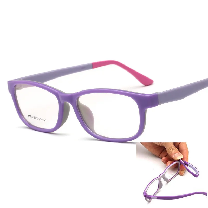 Крутые детские оправы для очков близорукости прямоугольные очки Amblyopia гибкие