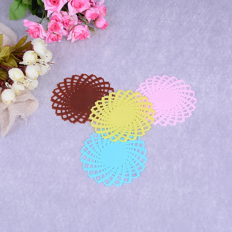 Силиконовый поднос кружева цветок полые Doilies силиконовый подстаканник кофе стол