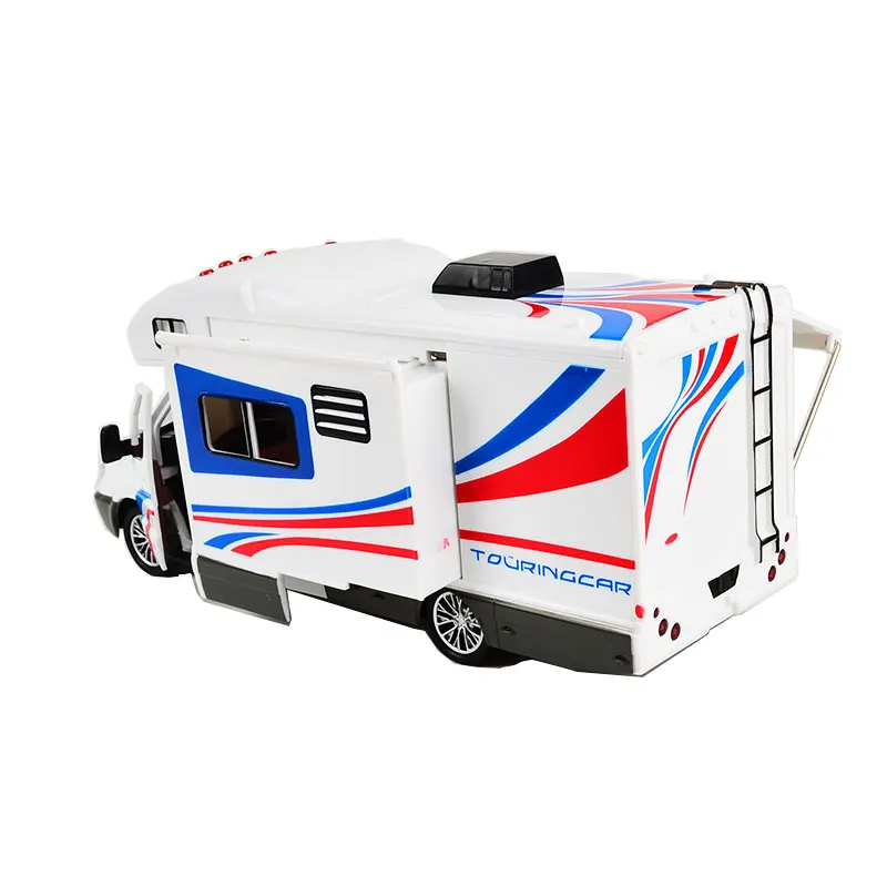 Holiday Motorhomes Morto Home Coach Toy Camper Van Model Diecast with light and sound Pullback 21CM |