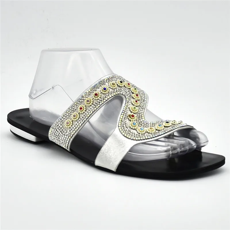 В нигерийском стиле женская обувь на выход свадебные туфли со стразами без