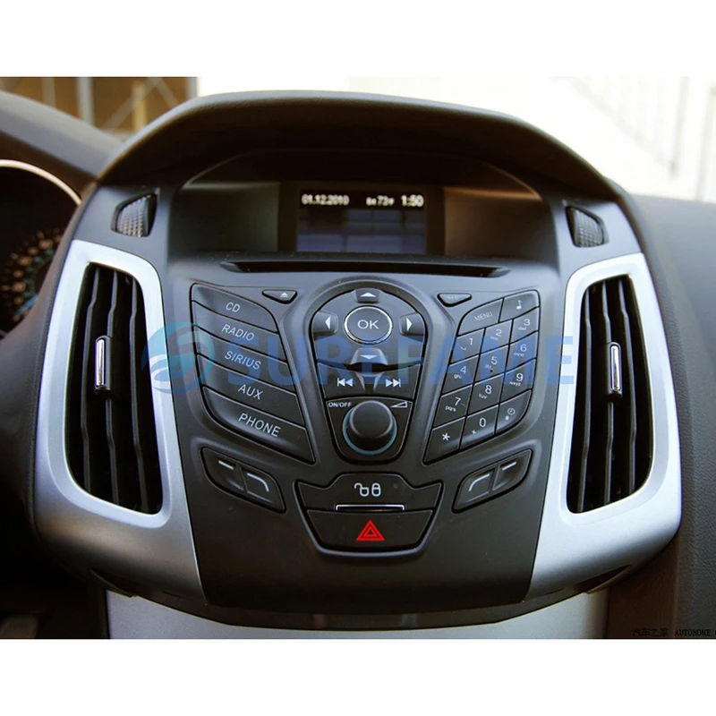 Двойной Din Автомобиль Радио Рамка для Ford для фокуса, C-Max 2010+ с выключателем тире отделка комплект переходная пластина DVD стерео панель адаптер
