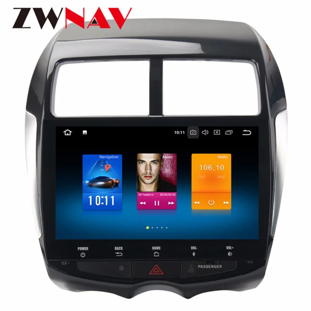 ZWNAV Android 9,0 PX5 8 ядерный 4G+ 32G ips экран gps Авторадио Навигация мультимедиа для Mitsubishi ASX Citroen C4 peugeot 4007