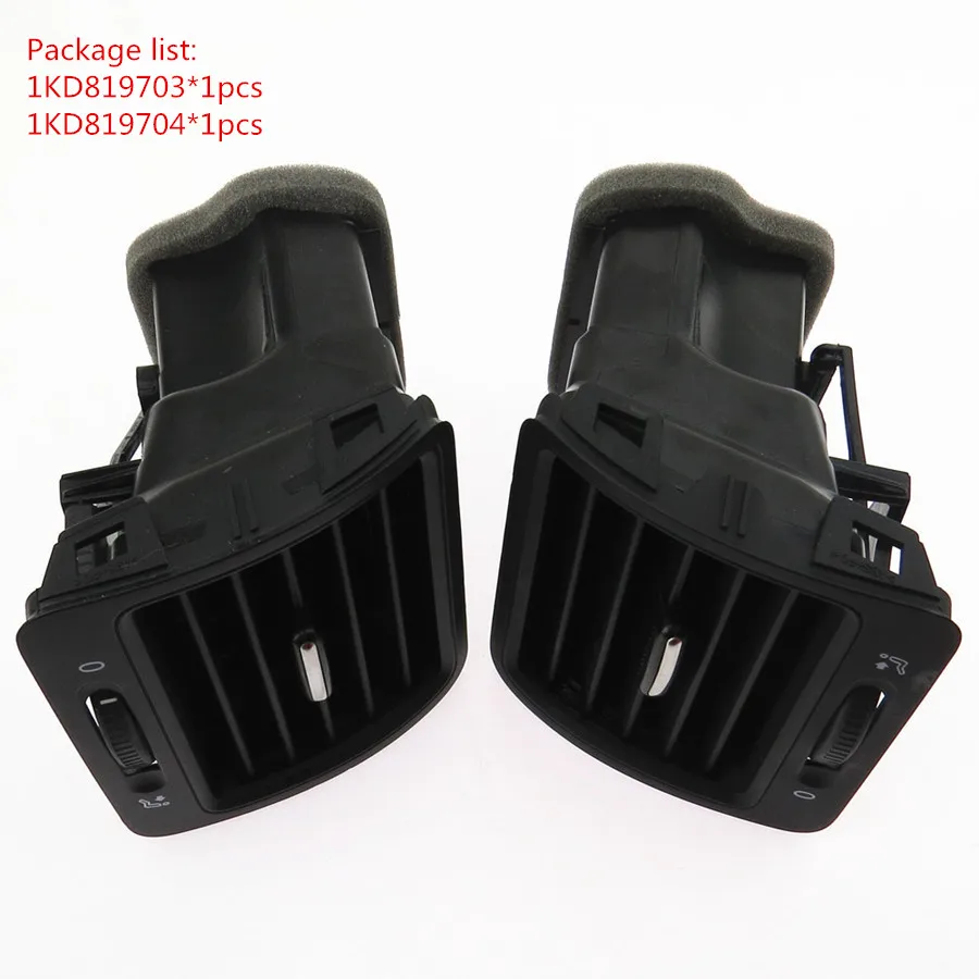 1KD819703-704-1Pair SCJYRXS Кондиционер Выход вентиляционное отверстие передний задний левый правый Предупреждение переключатель для Гольф MK5 кролик 1KD819728 1KD819203 18G953509 - Название цвета: 1KD819703-704-1Pair