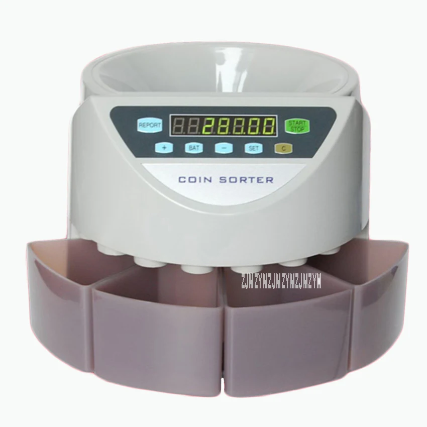 Электронный счетчик монет сортировщик Счетная машина для большинства стран 200