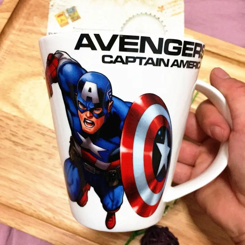 Аниме кружки "Мстители" 450 мл Тор Капитан Америка рисунок кофе чашки Marvel Super Hero керамика чашка для молока воды