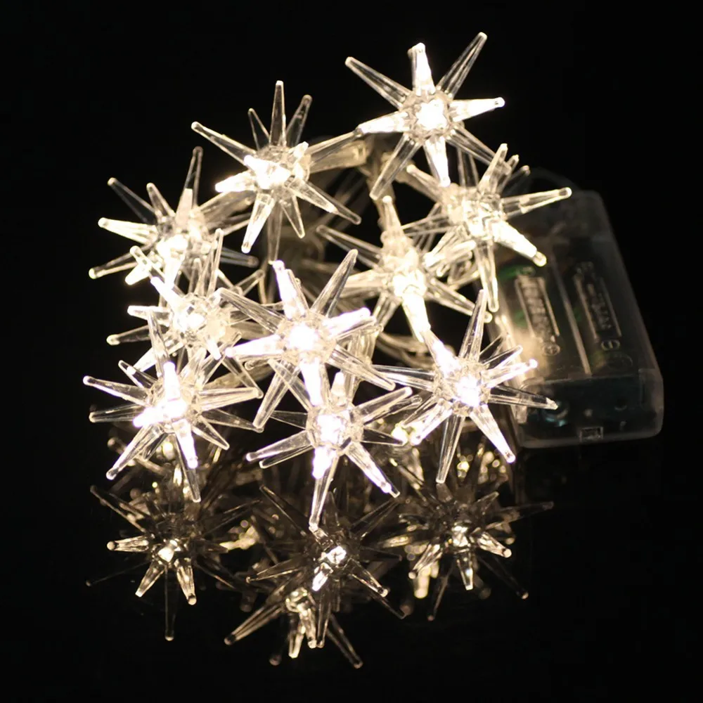 10 светодиодов Caltrop звезды свет освещение на Рождество Сад вечерние DIY огни