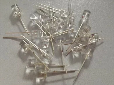 

100PCS/LOT F5 straw hat yellow short legs LED5MM 5MM LED 5mm straw hat led lamp beads length:16-18mm