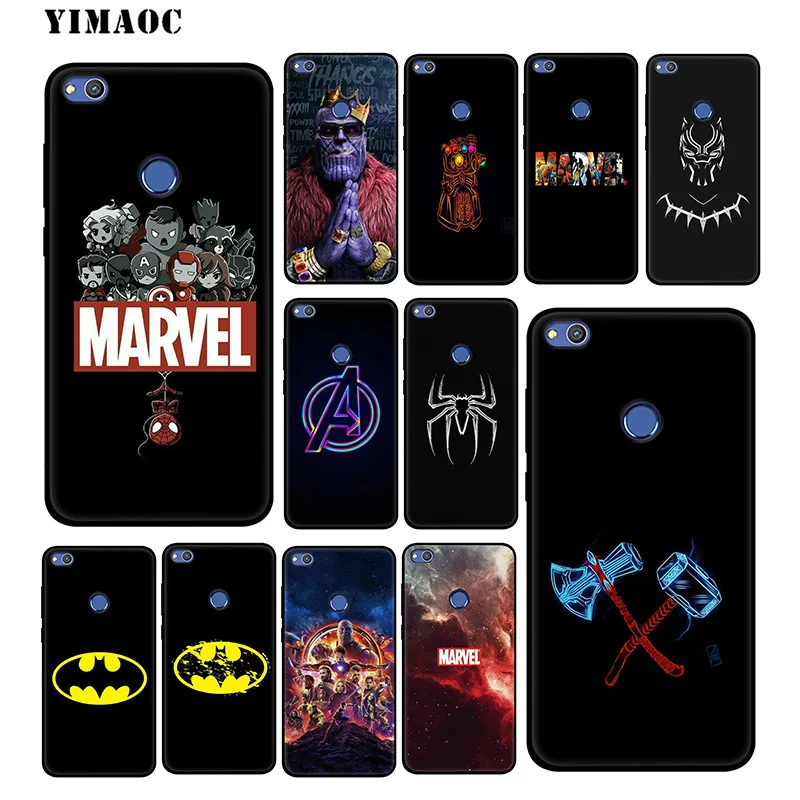 Yimaoc с рисунком мстители от Marvel мягкий чехол для huawei Honor вид 20 10 8X8 8C 6A 7A 7X 7C Lite рro Y9 Y7
