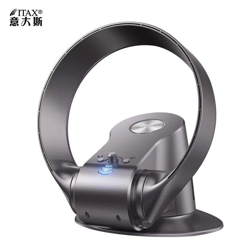 

Бесшумный Электрический вентилятор для дома ITAS6626A, маленький настольный мини-вентилятор двойного назначения без листьев, с дистанционным управлением и таймером, для холодного и теплого воздуха