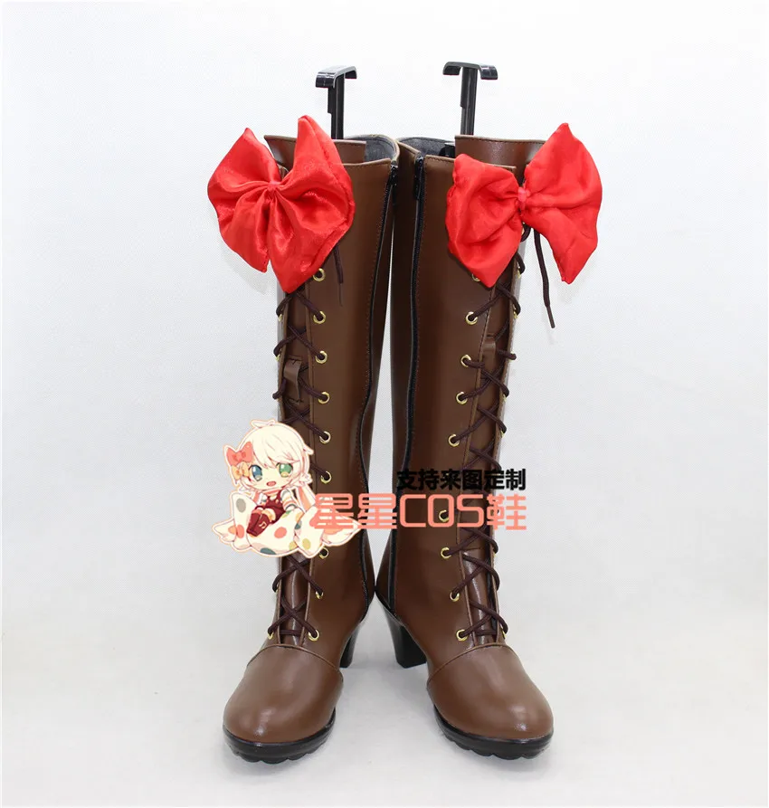 Black Butler Alois Trancy Brown Halloween Long Cosplay Shoes Boots X002 | Тематическая одежда и униформа