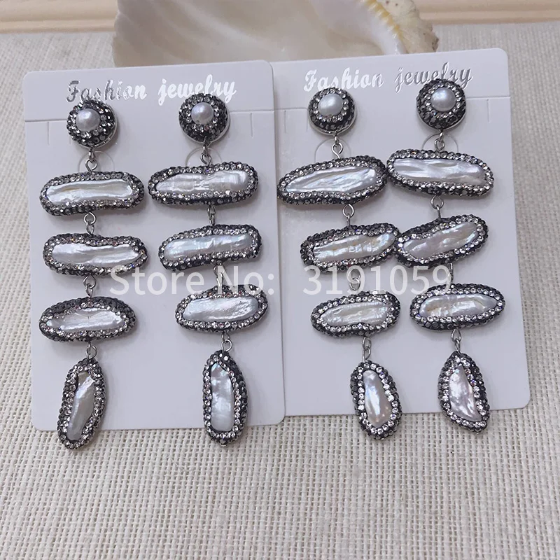 

Популярные серьги-подвески в европейском и американском стиле, элегантные серьги с длинными жемчужинами