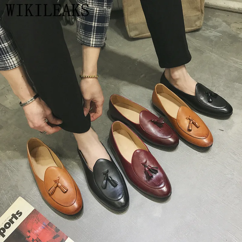 

Oxford Shoes For Men Formal Mariage Party Wedding Shoes Business Tassels Dress Shoes Sapato Social Masculino Zapatos Caballero