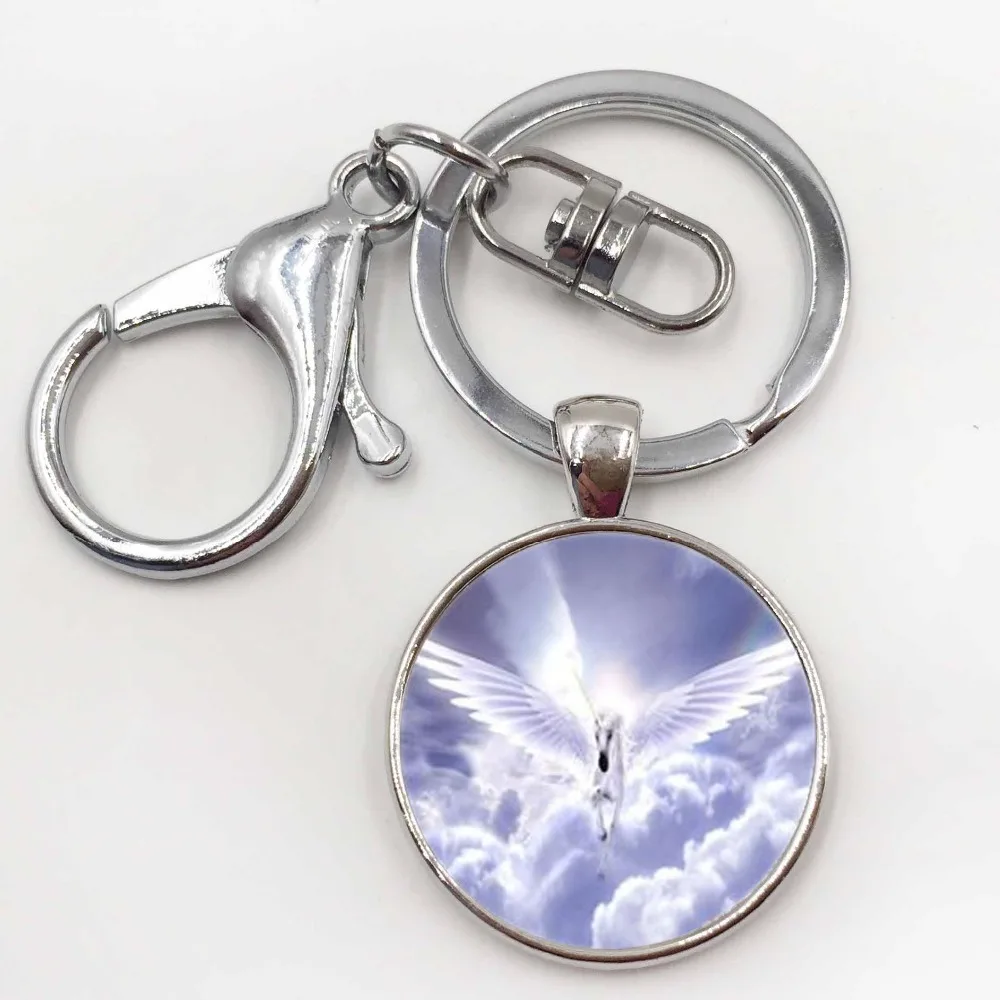 Летающий единорог Кабошон Стекло серебряное ожерелье для женщины мужчины