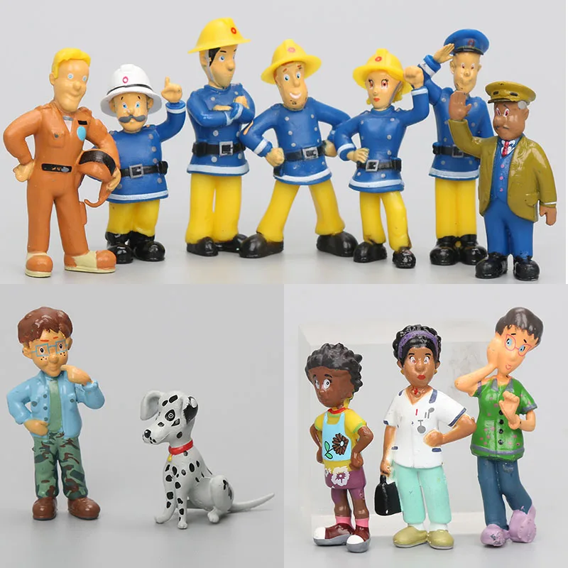 Экшн фигурки из мультфильма пожарный сам 2 5 6 см ПВХ 12 шт./компл.|kids gifts|figure toyaction figure