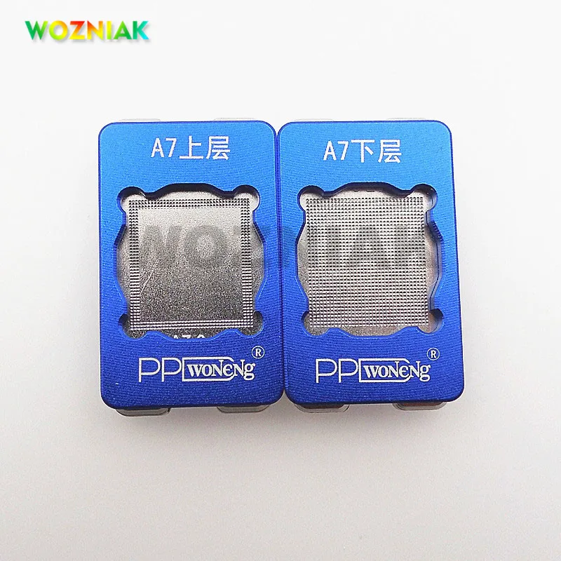 Трафарет BGA для реболлинга трафарет ЦП iPhone 5 6 7 A7 A8 A9 A10 A11 A 12 верхний и нижний реболл