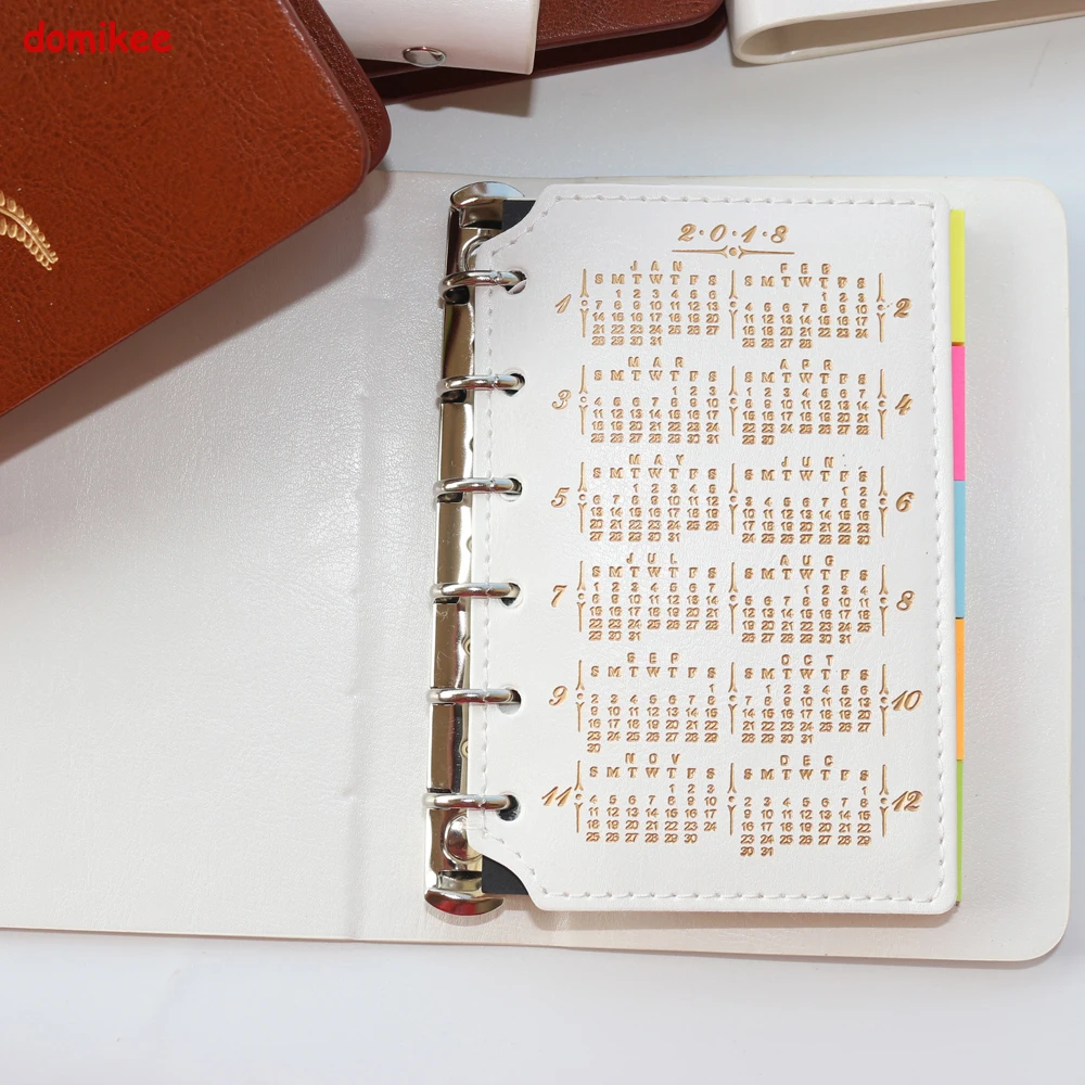 Новинка 2018 классический кожаный офисный и школьный блокнот на спирали с 6