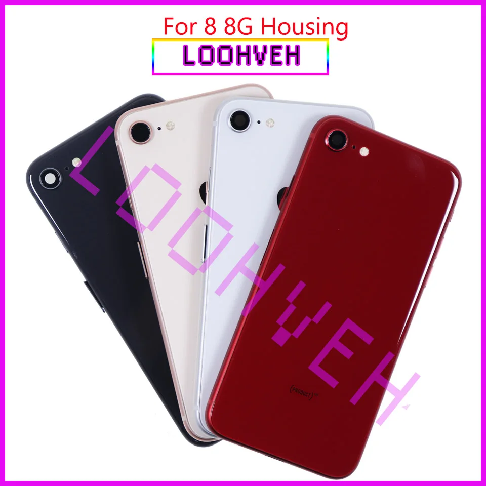 Новинка для iphone 8 8G или 8 Plus X полная сборка корпуса задняя средняя рамка Корпус батареи корпус с гибким кабелем CE логотип стекло